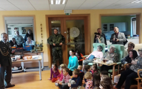 npor. Martin Horský seznamuje přítomné s úkoly VP